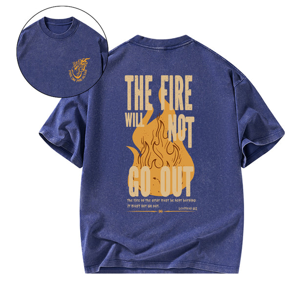 Fire On The Altar Christian Washed T-Shirt