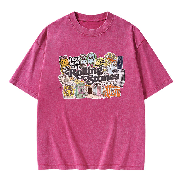 Rolling Stones Christian Washed T-Shirt