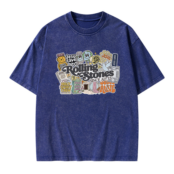 Rolling Stones Christian Washed T-Shirt