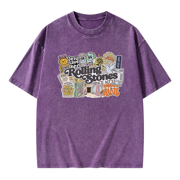 Rolling Stones Christian Washed T-Shirt