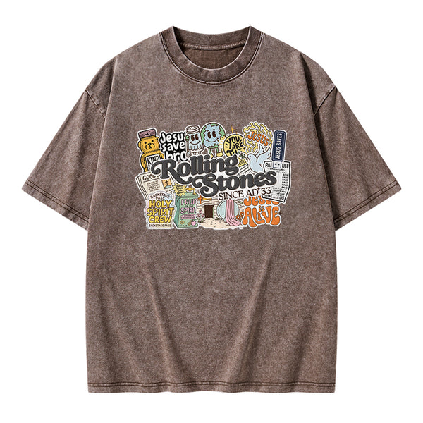 Rolling Stones Christian Washed T-Shirt