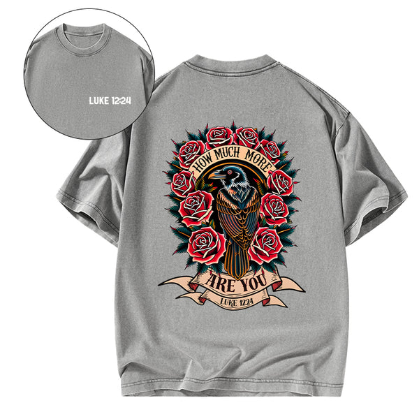 How Much More Are You Christian Washed T-Shirt