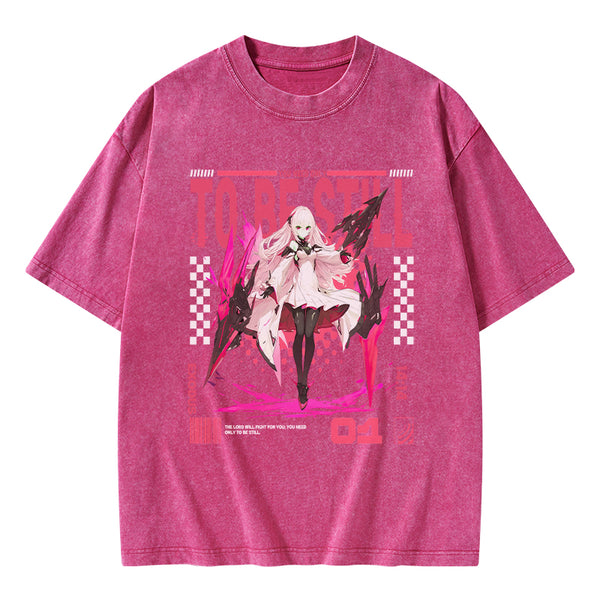 The Lord Will Fight For You Christian Washed T-Shirt