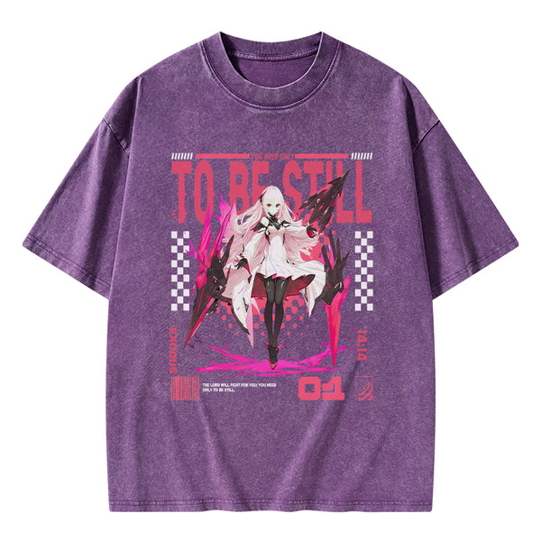 The Lord Will Fight For You Christian Washed T-Shirt