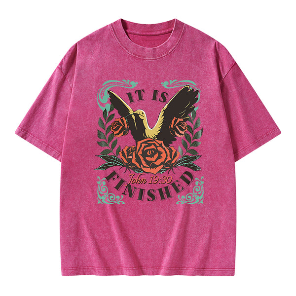 It is Finished Christian Washed T-Shirt
