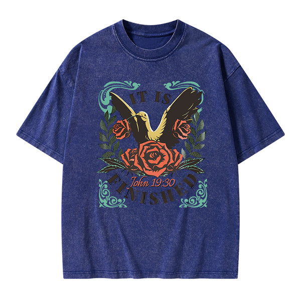 It is Finished Christian Washed T-Shirt