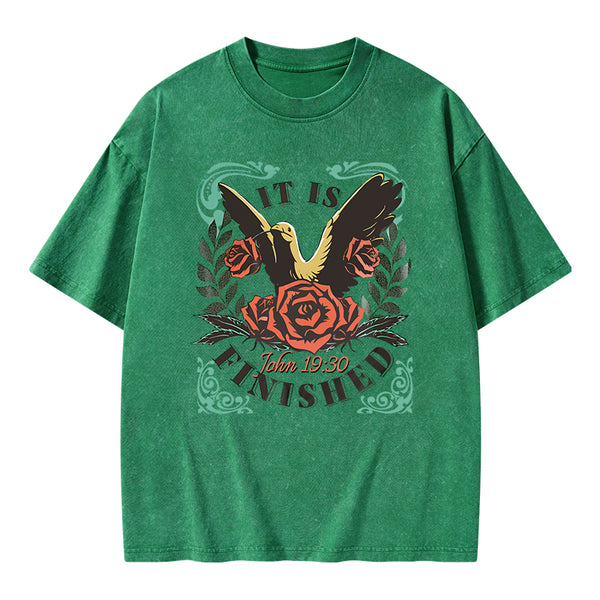 It is Finished Christian Washed T-Shirt