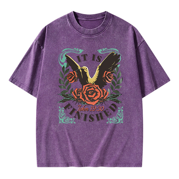 It is Finished Christian Washed T-Shirt