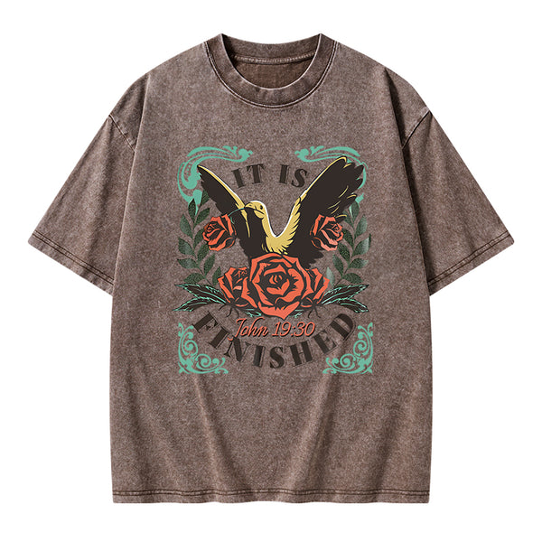 It is Finished Christian Washed T-Shirt