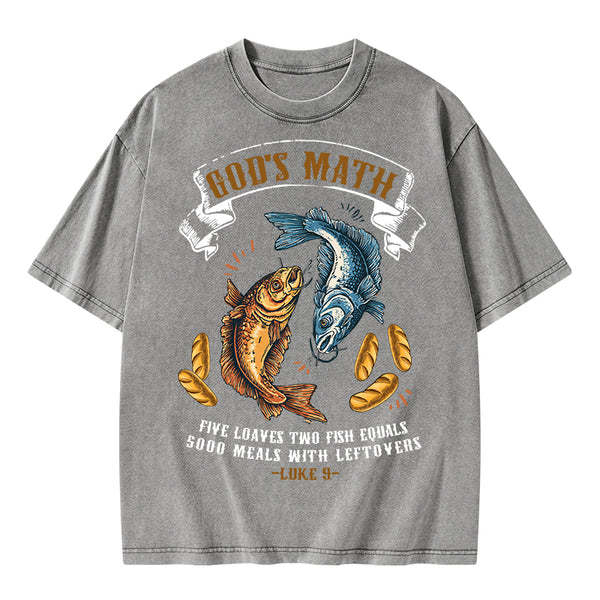 God's Math Christian Washed T-Shirt