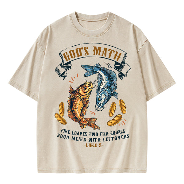 God's Math Christian Washed T-Shirt