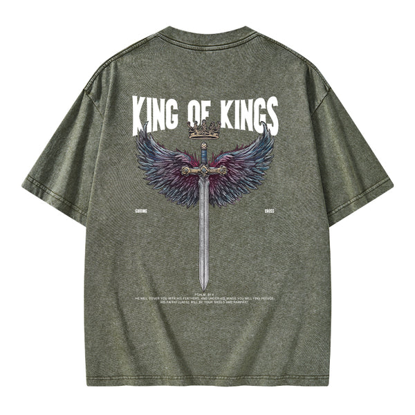 King Of Kings Christian Washed T-Shirt