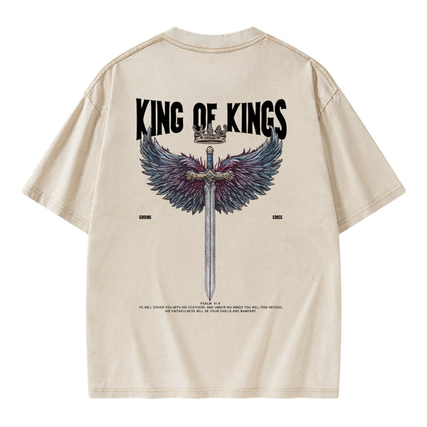 King Of Kings Christian Washed T-Shirt