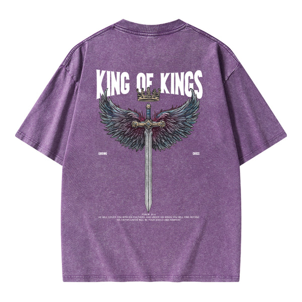King Of Kings Christian Washed T-Shirt