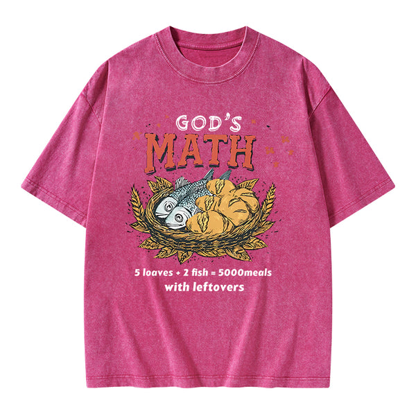 God's Math Christian Washed T-Shirt