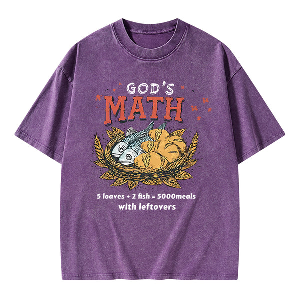 God's Math Christian Washed T-Shirt