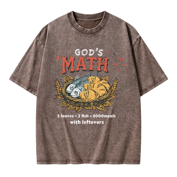 God's Math Christian Washed T-Shirt