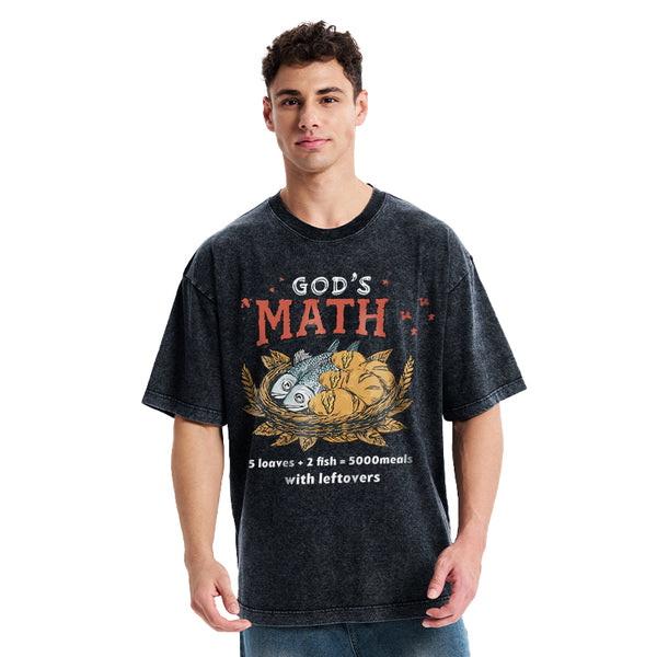God's Math Christian Washed T-Shirt