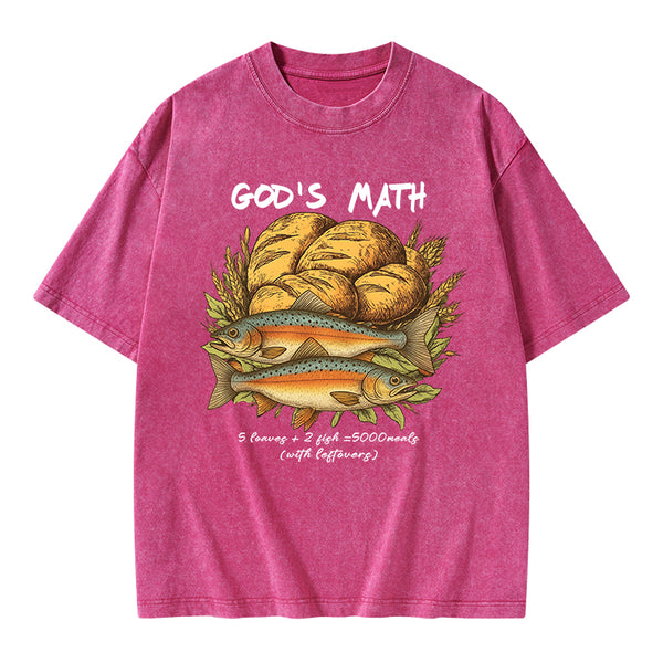 God's Math Christian Washed T-Shirt