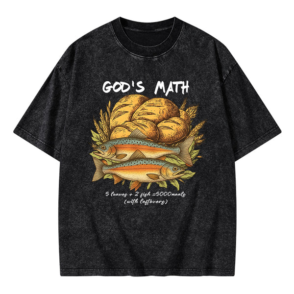 God's Math Christian Washed T-Shirt