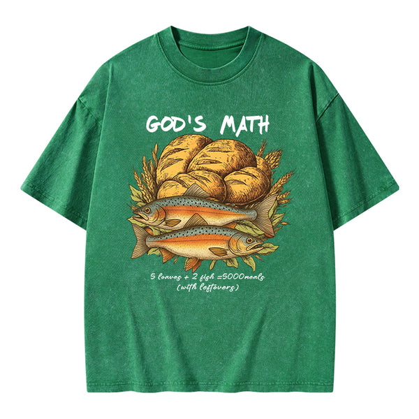 God's Math Christian Washed T-Shirt