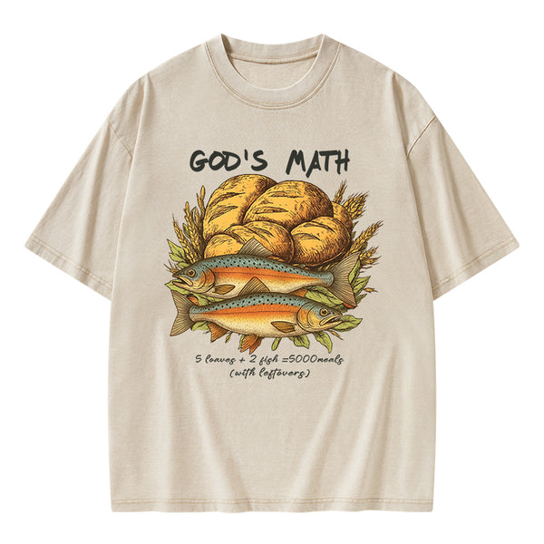 God's Math Christian Washed T-Shirt