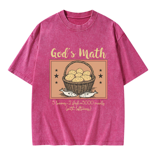 God's Math Christian Washed T-Shirt