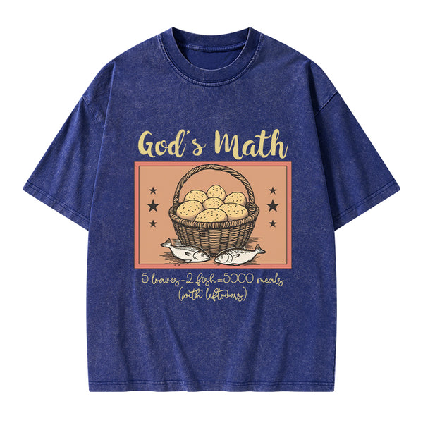 God's Math Christian Washed T-Shirt