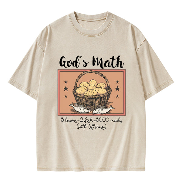 God's Math Christian Washed T-Shirt