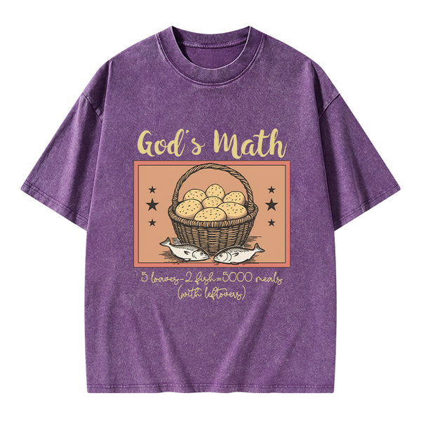 God's Math Christian Washed T-Shirt