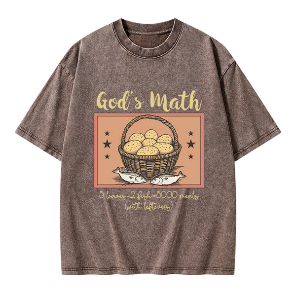 God's Math Christian Washed T-Shirt