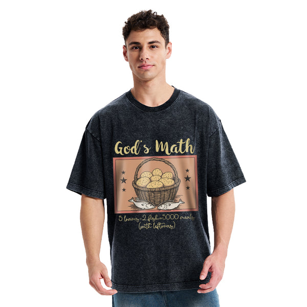 God's Math Christian Washed T-Shirt