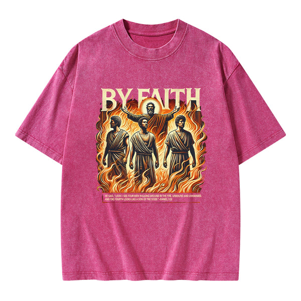 By Faith Christian Washed T-Shirt