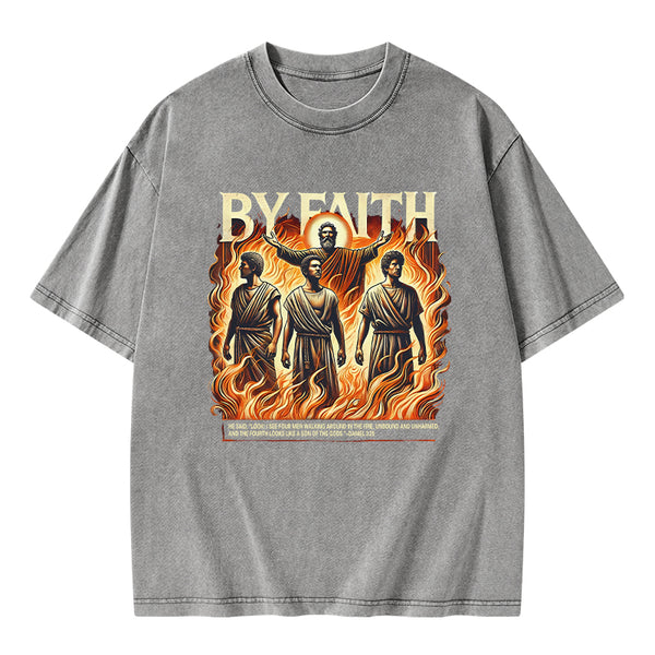 By Faith Christian Washed T-Shirt