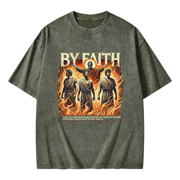 By Faith Christian Washed T-Shirt