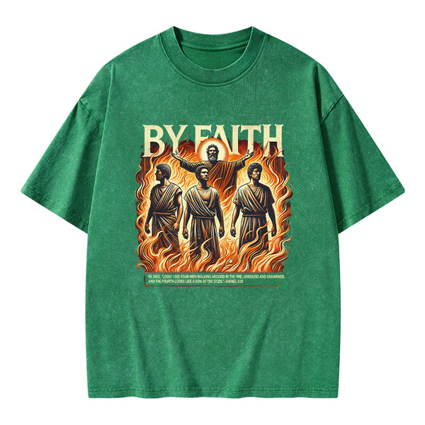 By Faith Christian Washed T-Shirt