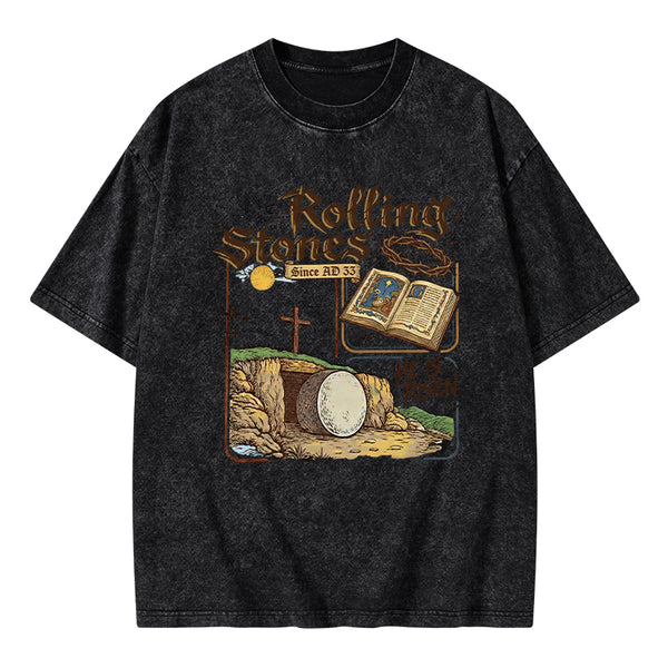 Rolling Stones Christian Washed T-Shirt