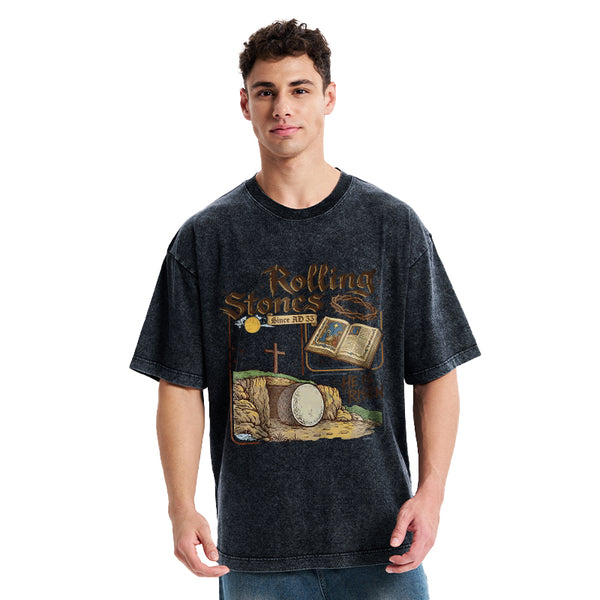 Rolling Stones Christian Washed T-Shirt