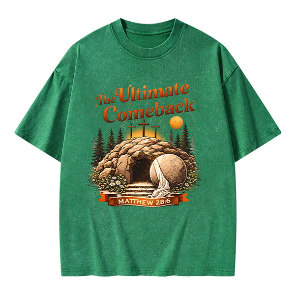 The Ultimate Comeback Christian Washed T-Shirt
