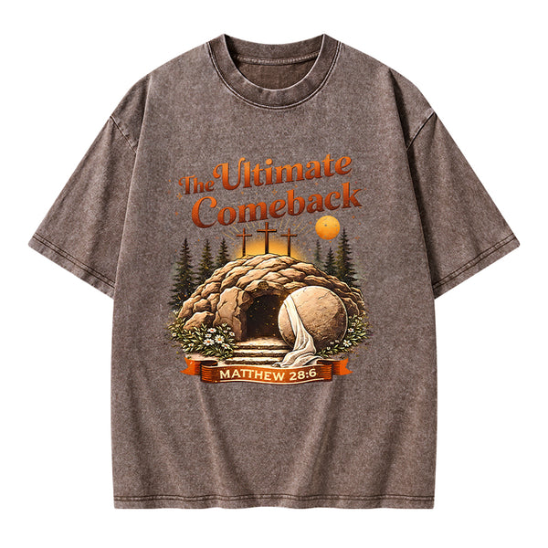 The Ultimate Comeback Christian Washed T-Shirt