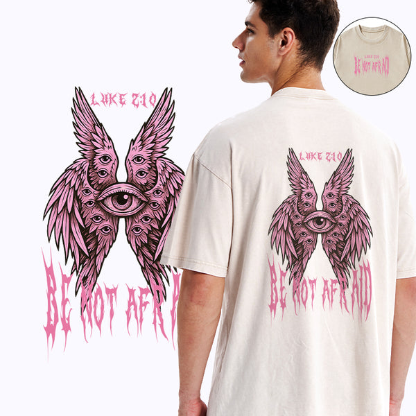 Be Not Afraid Seraphim Christian Washed T-Shirt