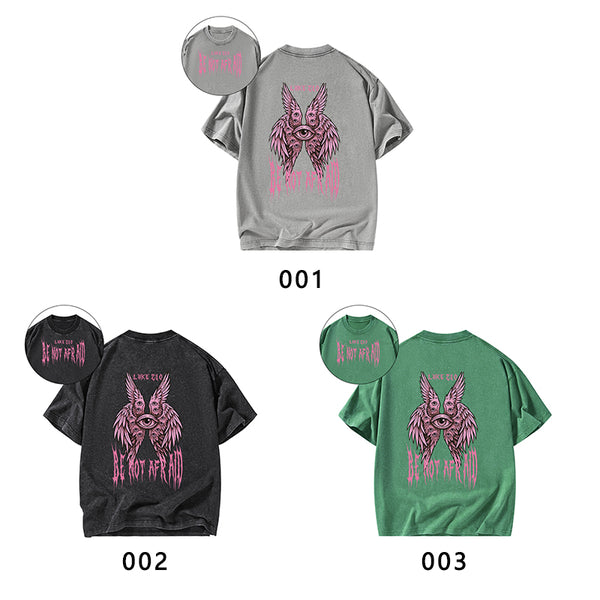 Be Not Afraid Seraphim Christian Washed T-Shirt