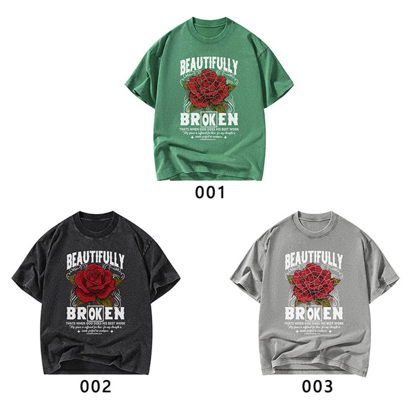 Beautifully Broken Christian Washed T-Shirt