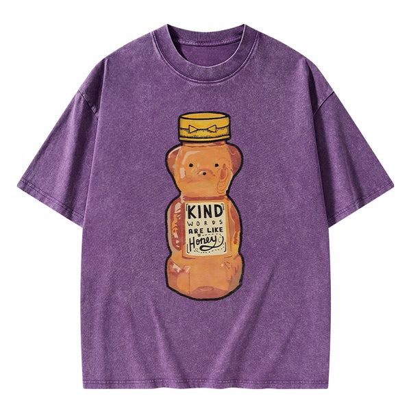 Kind Words Are Like Honey Christian Washed T-Shirt