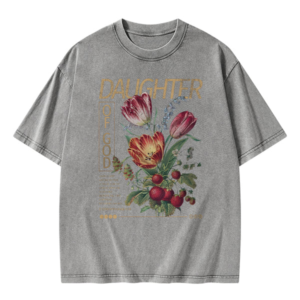 Daughter Of God Christian Washed T-Shirt