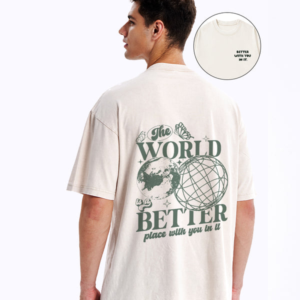 Better With You In It Christian Washed T-Shirt