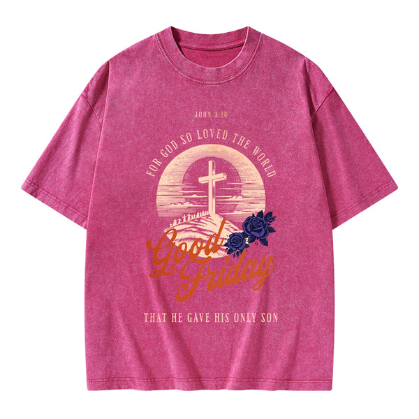 Good Friday Christian Washed T-Shirt