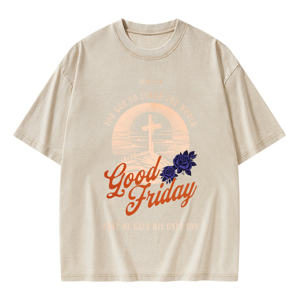 Good Friday Christian Washed T-Shirt