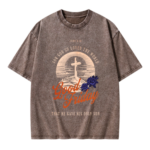 Good Friday Christian Washed T-Shirt
