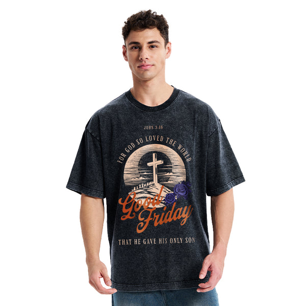 Good Friday Christian Washed T-Shirt